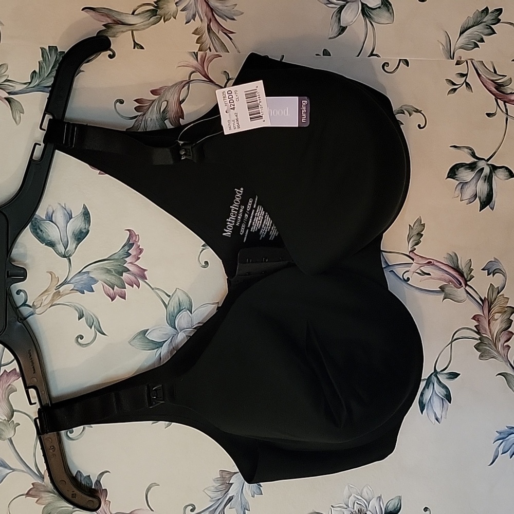 💫Host Pick🌟Motherhood Maternity NWT Nursing Bra Underwire Black 42DDD